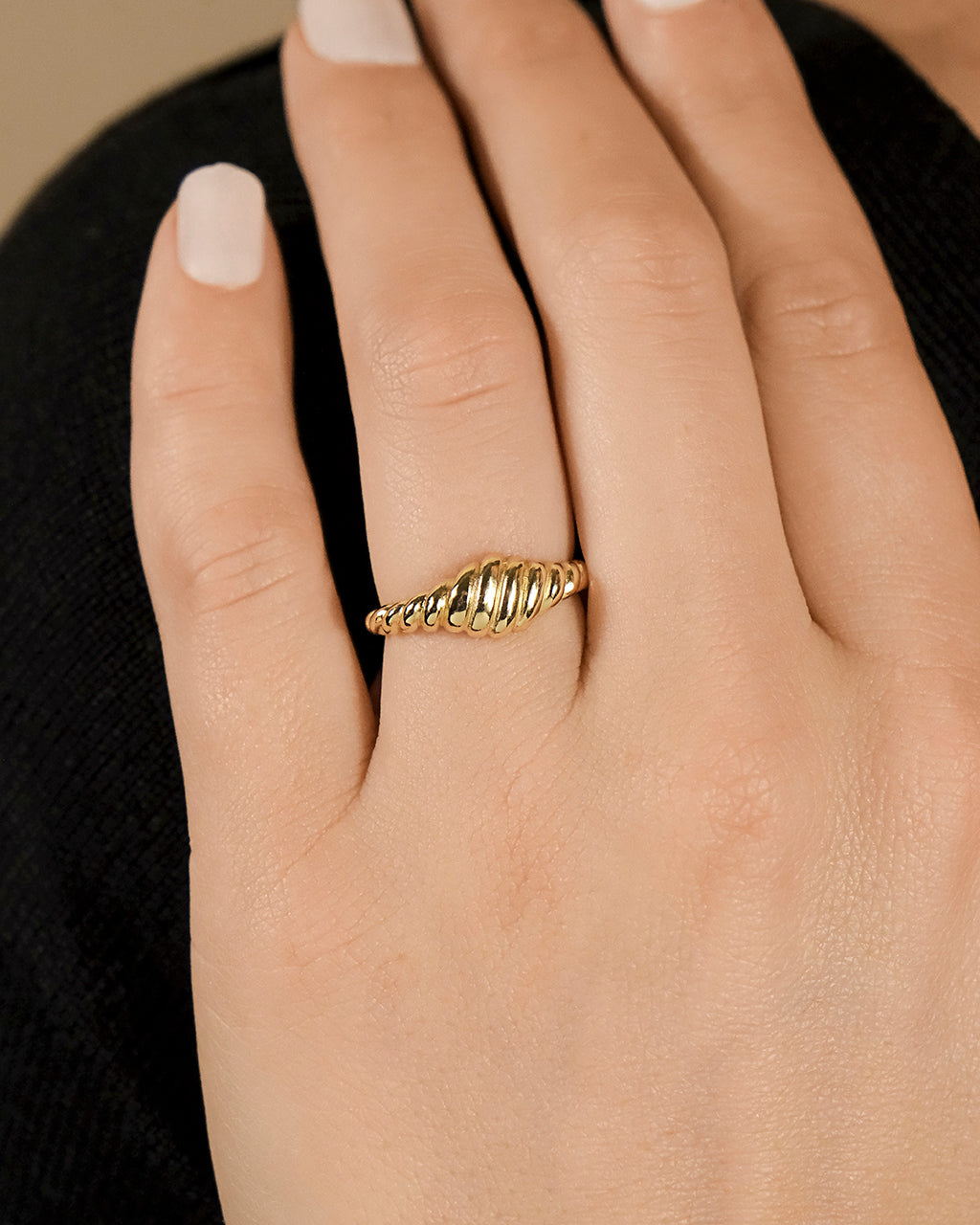 Sterling Silver Paula Ribbed Ring
