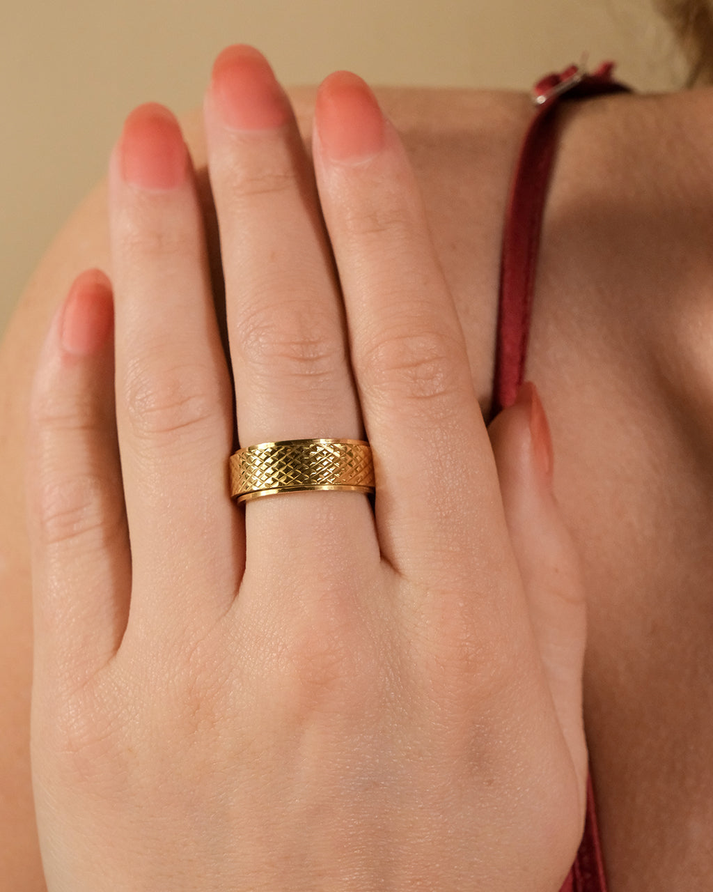 Textured Spinner Ring