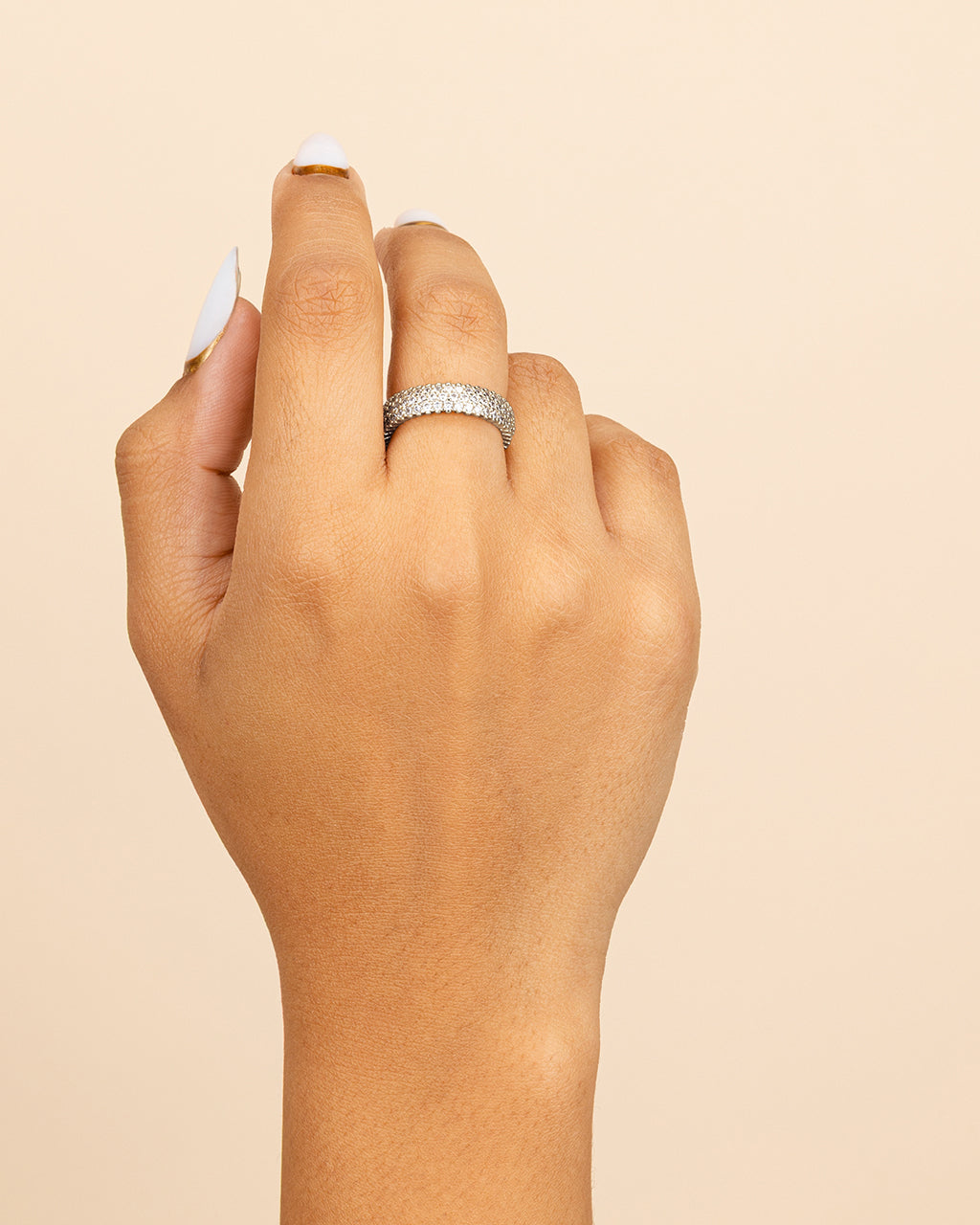 Jolene CZ Rainbow Eternity Ring