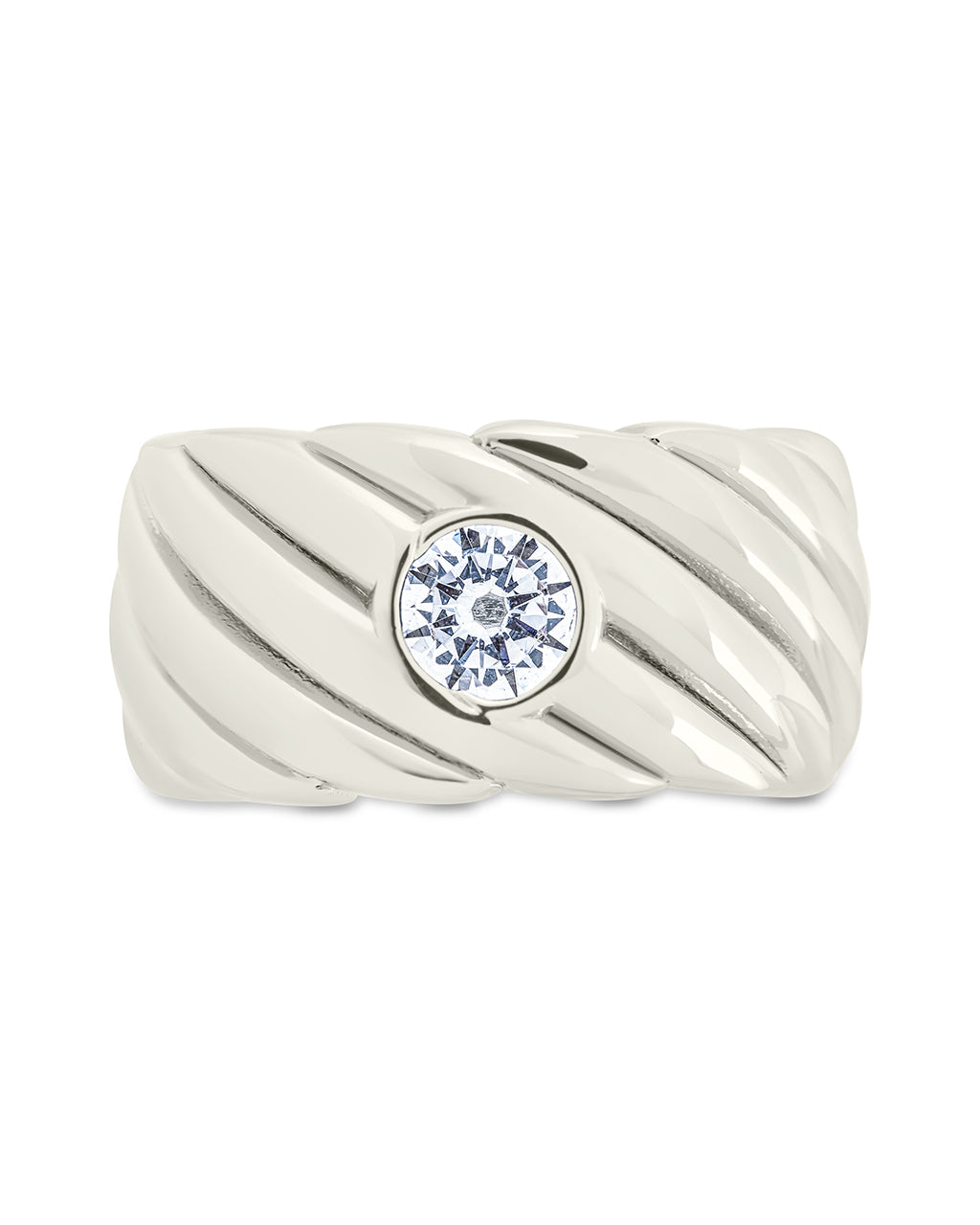 Blythe Woven CZ Ring