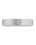 Sterling Silver CZ Station Band Ring