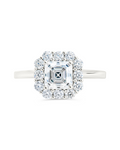 Sterling Silver Shaina CZ Cushion Ring