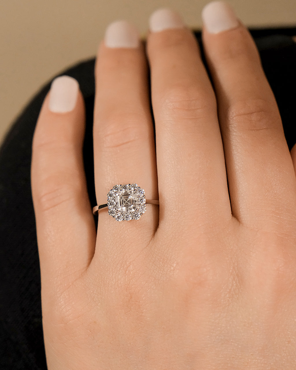 Sterling Silver Shaina CZ Cushion Ring