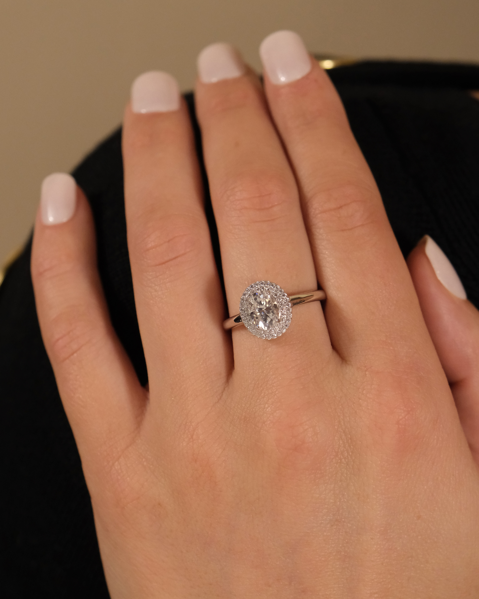 Sterling Silver Farrah CZ Engagement Ring