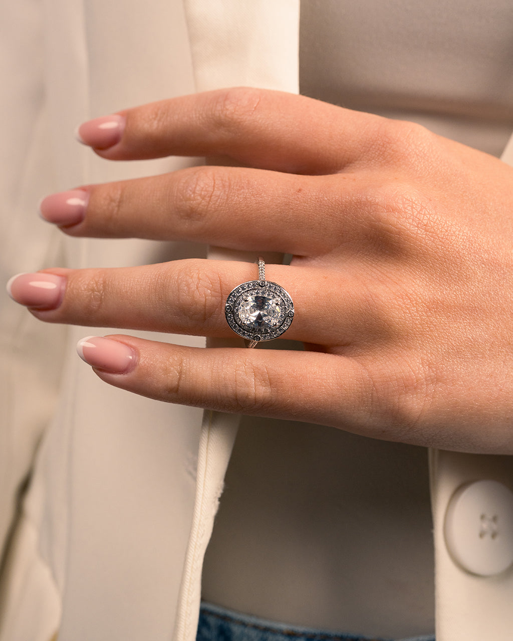 Sterling Silver Cohen CZ Ring