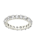 Sterling Silver Gracie CZ Eternity Ring
