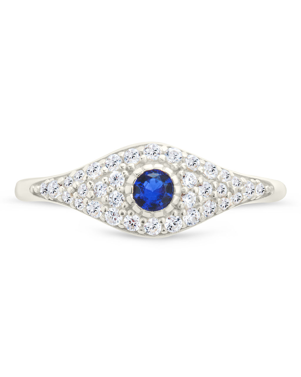 Sterling Silver Mozzie Evil Eye Ring