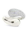 Sterling Silver Cecilia CZ Open Ring