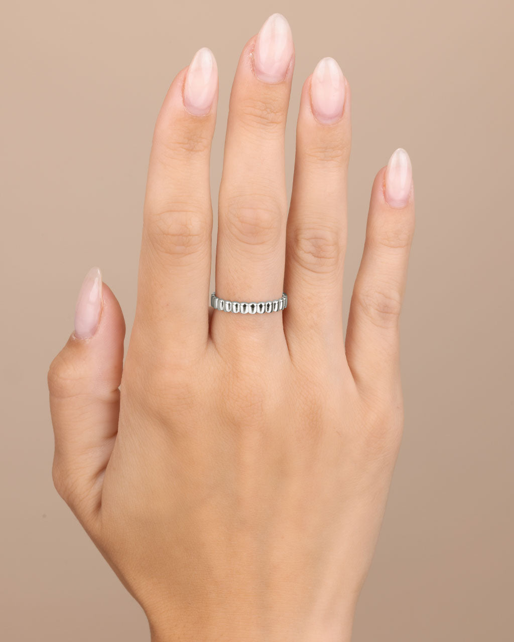 Sterling Silver Stacey Textured Band Ring