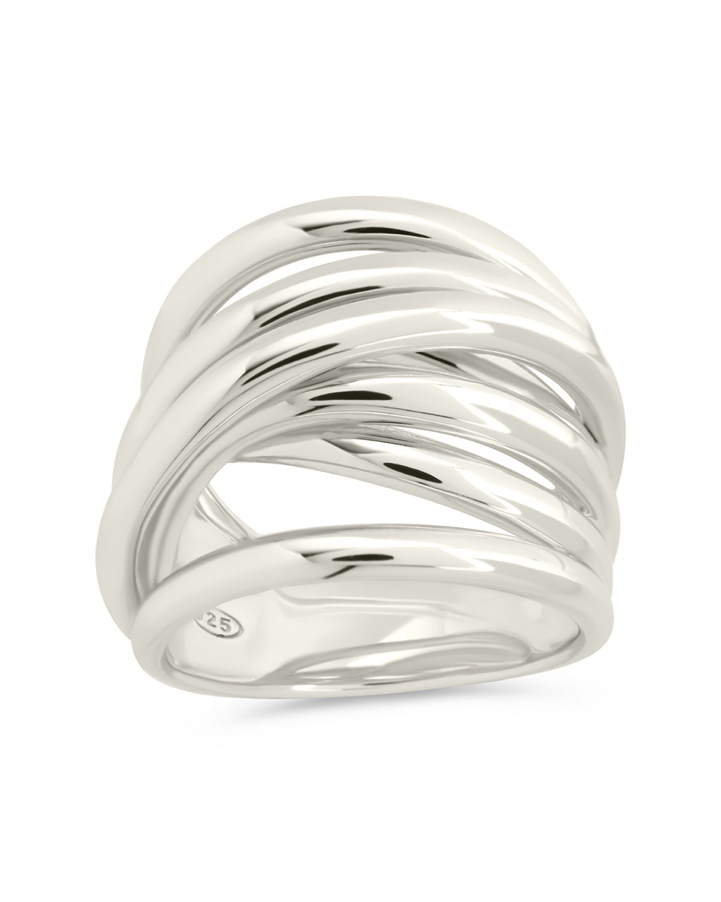 Sterling Silver Rebecca Layered Stacking Ring
