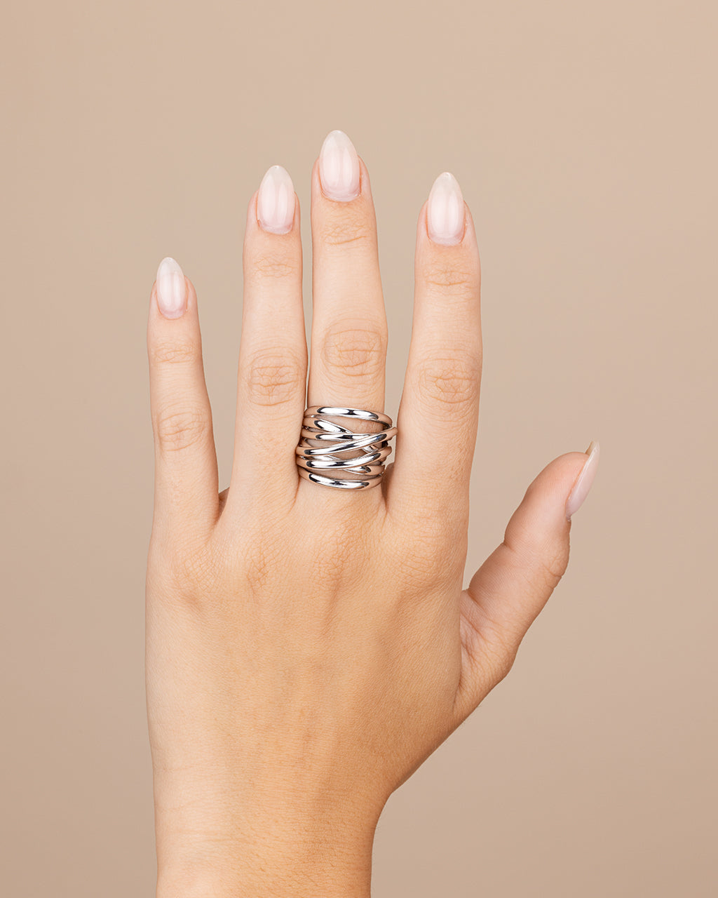 Sterling Silver Rebecca Layered Stacking Ring