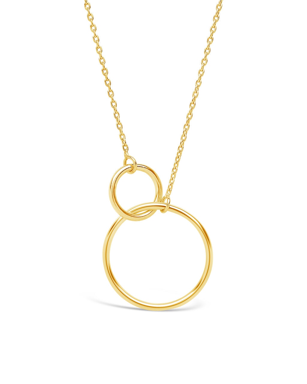 Sterling Silver Interlocking Open Circle Pendant