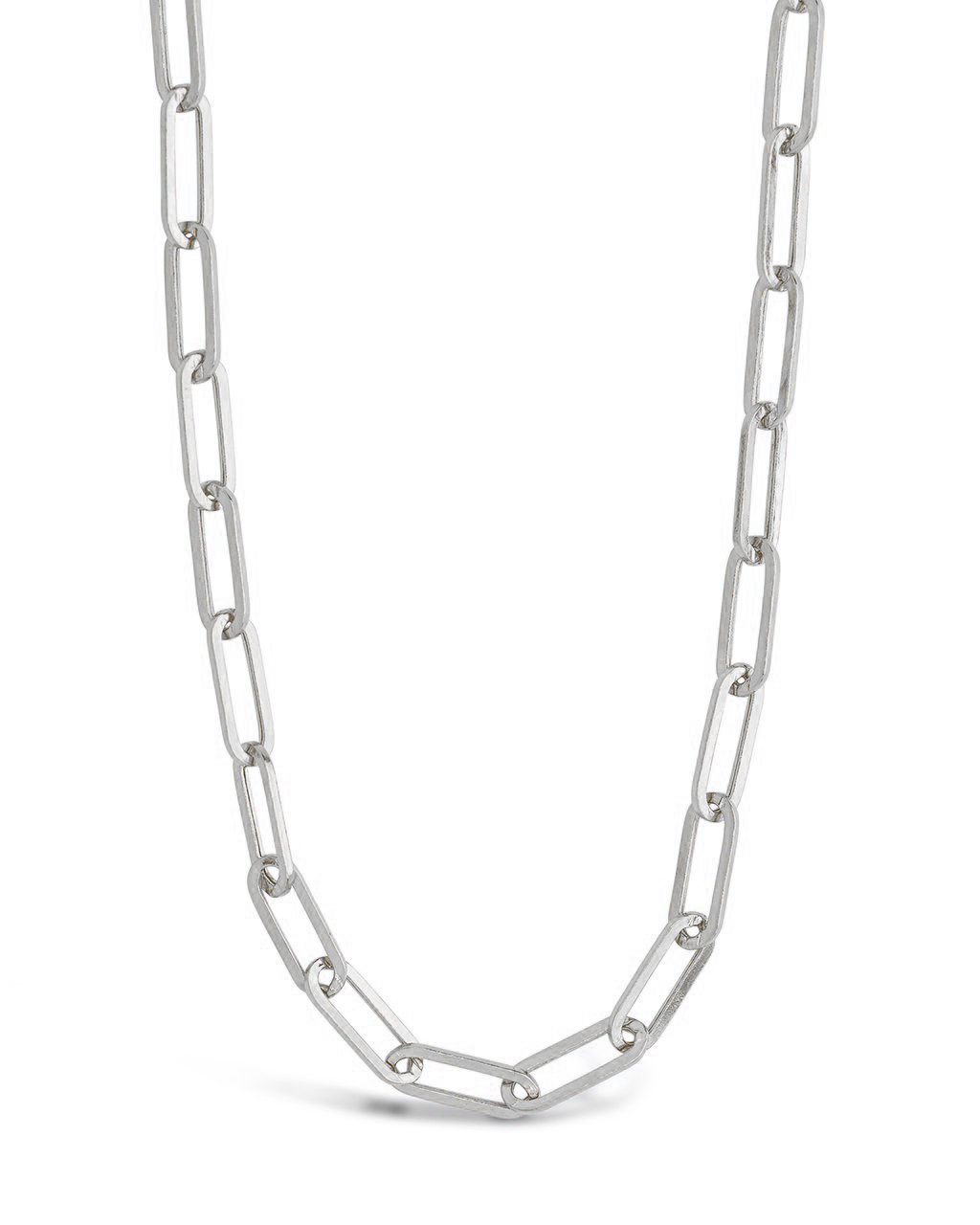 Sterling Silver Paperclip Chain Necklace