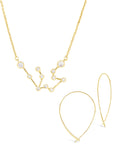 'When Stars Align Set' - Constellation Necklace & Delicate Threader Earrings